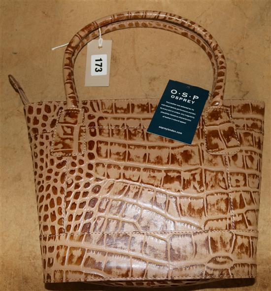 Small Galway Grab leather handbag by Osprey, London (mint condition)